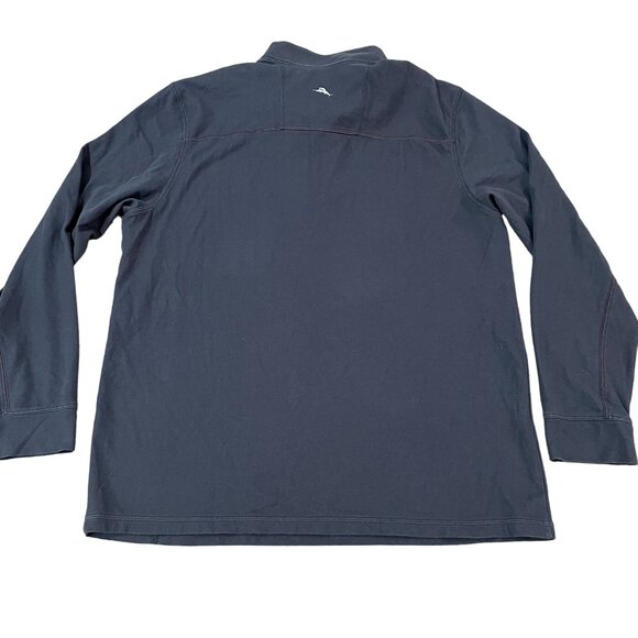Tommy Bahama 1/4 Zip Pullover Men's Size Medium Gray Travel Vacation Golf Shirt - Picture 5 of 5